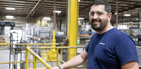 Cormetech staff optimizing the ammonia-to-NOx distribution in catalyst